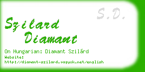 szilard diamant business card